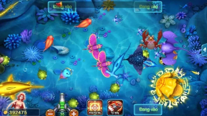 Những hình ảnh giao diện trong game Bắn Cá của CF68