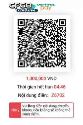 Nạp tiền qua Viettel pay