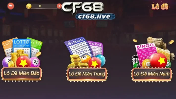 Có 3 phòng chơi tại game lô đề