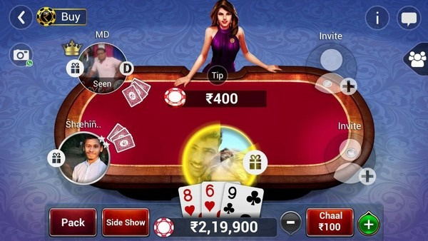 Dựa theo luật chơi bài Teen Patti, người chơi sẽ có nguy cơ thua nếu sở hữu những lá bài lẻ như hình minh hoạt