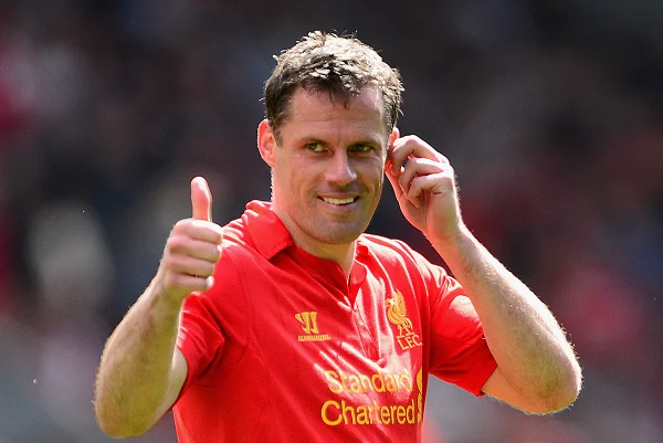 Jamie Carragher khi còn thi đấu tại Liverpool