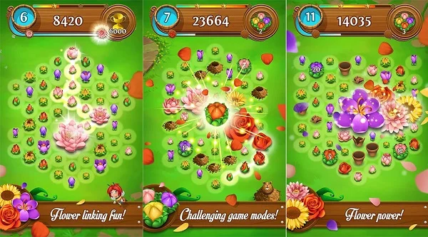 Blossom Blast Saga có lối chơi đơn giản