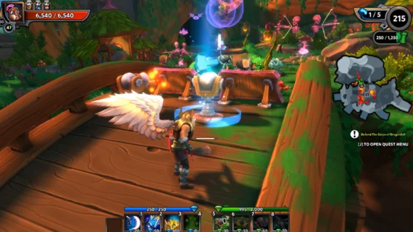 Đồ hoạ trong Game Dungeon Defenders 2 vô cùng chất lượng và hấp dẫn