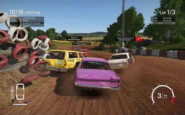 Nhiều loại hình nhân vật được thể hiện trong Wreckfest cho người chơi lựa chọn