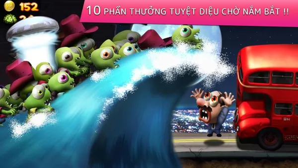 Giao diện trong Game Zombie Tsunami