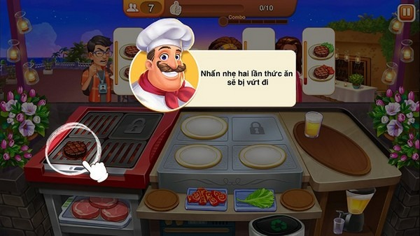 Đồ họa trong game Cooking Madness trông thật sinh động và bắt mắt