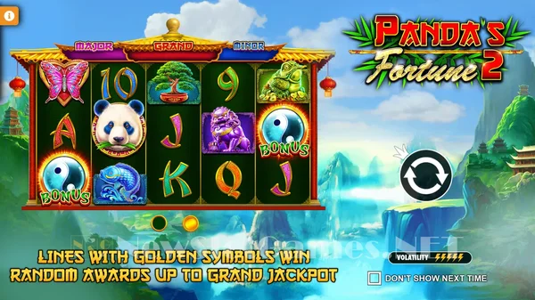 Panda’s Fortune lấy ý tưởng là những chú gấu trúc dễ thương từ Trung Quốc