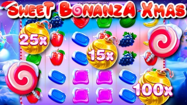 Giao diện bên trong game Sweet Bonanza Xmas