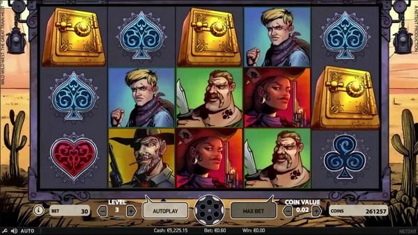 Giao diện game Wild Wild West Slot