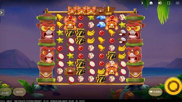 Các tính năng thưởng trong Tiki Fruits Totem Frenzy