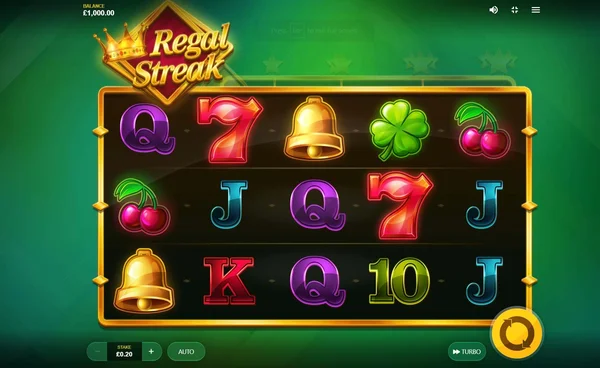 Giao diện của Regal Streak khá đơn giản, giúp người chơi dễ tập trung hơn