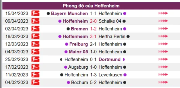 Nhận định phong độ CLB Hoffenheim