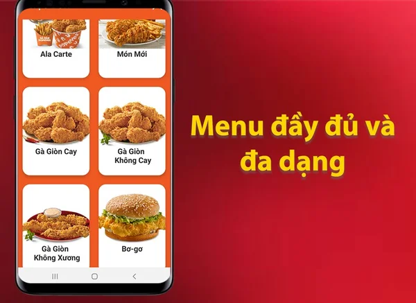 Menu luôn được cập nhật Realtime