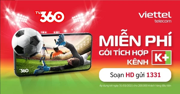 Ứng dụng TV 360 có nhiều gói cước hấp dẫn