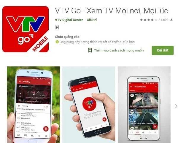 Ứng dụng VTV Go đa dạng trên các nền tảng