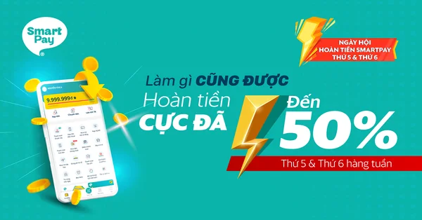 Ứng dụng SmartPay - chuyên gia thanh toán dịch vụ, hóa đơn đỉnh cao