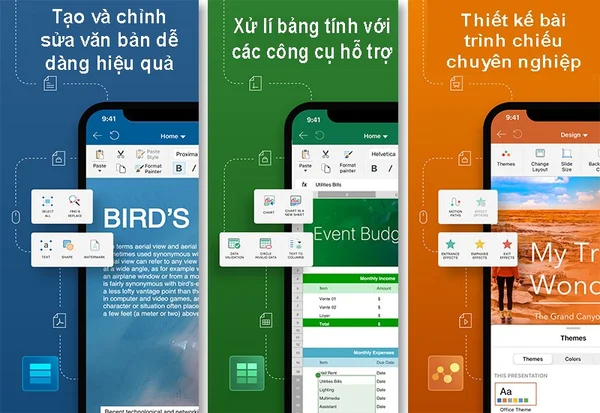 Ứng dụng Office Suite - ứng dụng văn phòng tối ưu đa nền tảng