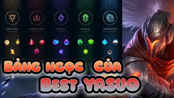 Chi tiết bảng ngọc Yasuo LMHT mùa 13