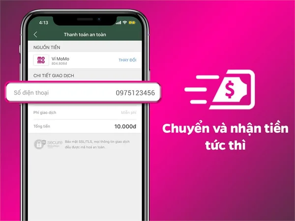 Chuyển và nhận tiền ngay tức thì, đơn giản và dễ dàng