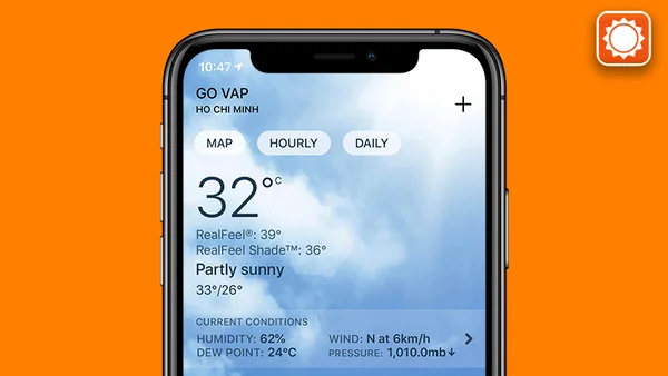 Lợi ích tuyệt vời từ ứng dụng AccuWeather