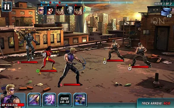 Trải nghiệm lối chơi thử thách cùng game Marvel: Avengers Alliance