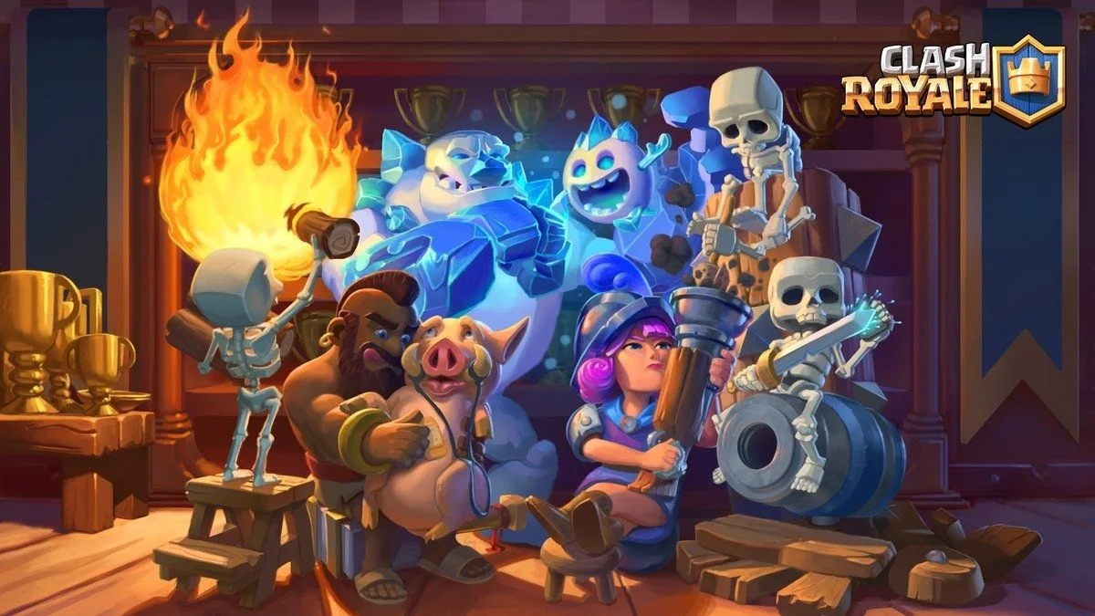 Nhân vật thẻ bài đa dạng trong Game Clash Royale