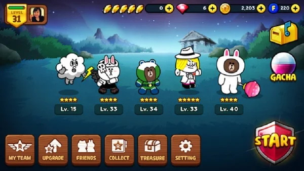 Nhiều tính năng nổi bật hấp dẫn nhiều người chơi Game LINE Rangers