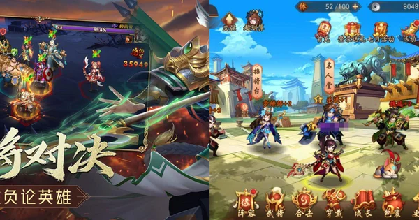 Với lối chơi thẻ tướng tạo sự hấp dẫn cho game Junior Three Kingdoms