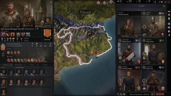 Đồ họa Game Crusader Kings II đơn giản nhưng chi tiết