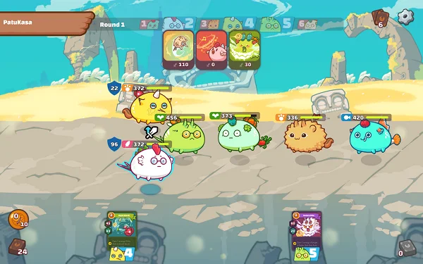 Đồ họa dễ thương trong game Axie Infinity được nhiều người yêu thích