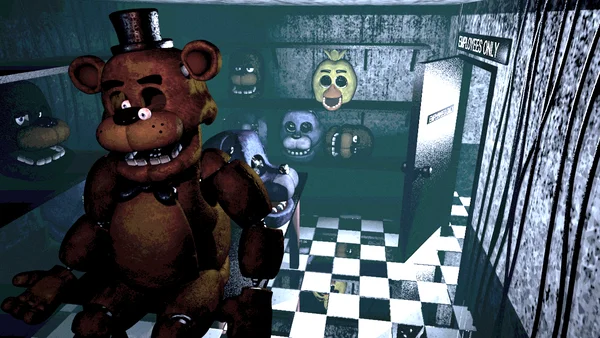 Đồ họa trong game Five Nights at Freddy's có thiết kế 3D, tập trung chủ yếu vào những con robot