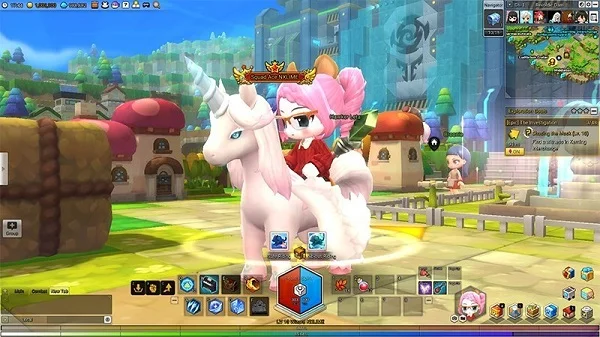 MapleStory 2 chứa một thế giới mở đầy rộn ràng và hấp dẫn