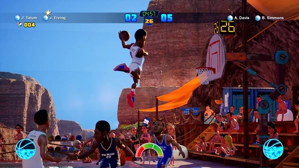 Đồ họa và âm thanh trong NBA 2K Playgrounds 2 tạo ra một môi trường giải trí sáng tạo và đầy sôi động