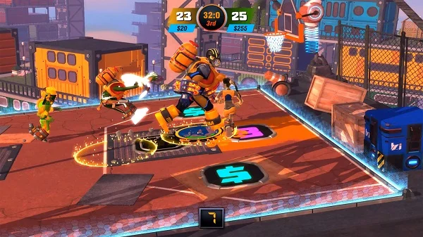 Gameplay của Dunk Lords là một sự kết hợp sáng tạo giữa bóng rổ và đối kháng