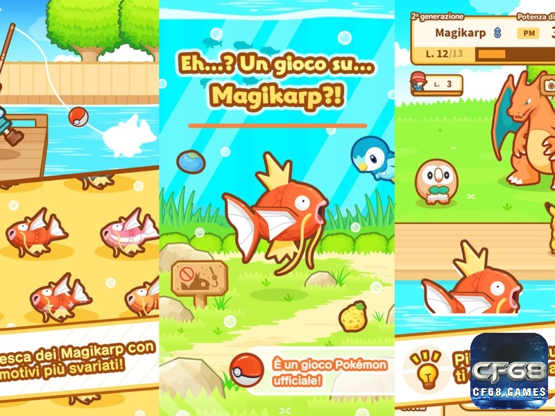 Magikarp Jump là game Pokemon nuôi cá Magikarp rất hấp dẫn