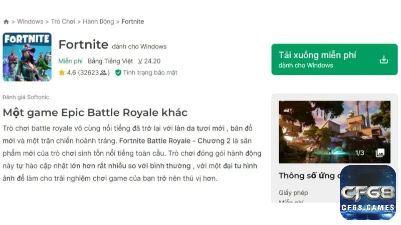 Trong cách tải fortnite, hãy chọn phiên bản Fortnite phù hợp nhất với hệ điều hành của mình nhé!