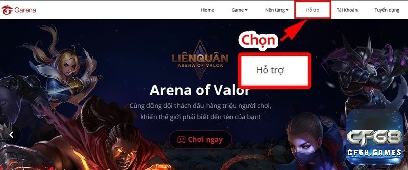 Đăng xuất qua trang hỗ trợ Garena mang lại sự an toàn cao cho anh em game thủ