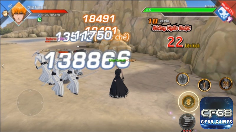 Bleach Mobile 3D là một game anime mobile có thể nâng cấp và tùy chỉnh nhân vật