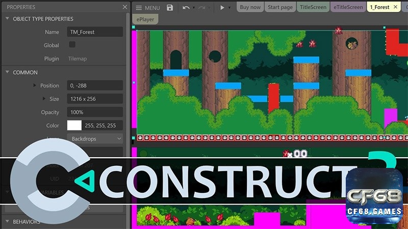 Construct 3 thử thách sự kiện nhẫn, khả năng sáng tạo của game thủ