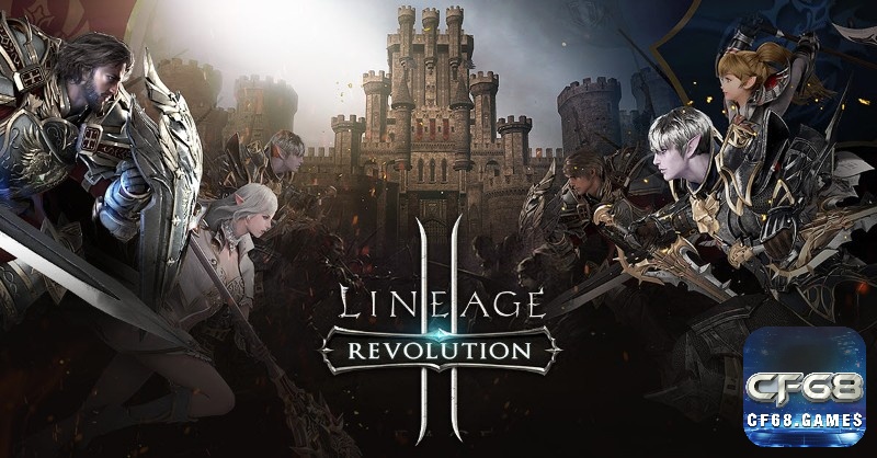 Lineage 2: Revolution: Trận chiến quy mô lớn trong thế giới fantasy với nhiều lớp nhân vật.